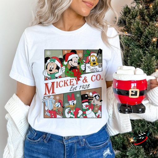 Vintage Mickey and Friends Christmas Sweatshirt, Disneyland Christmas Tee
