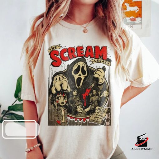 Vintage Scream Halloween Movie Shirt, Halloween Gift Ideas For Adults
