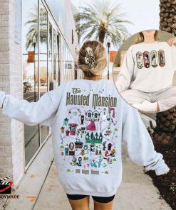 Vintage The Haunted Mansion T Shirt Two Sides, Cheap Haunted House T Shirt