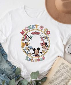 100 Years Disney Characters Retro Mickey And Friends T-shirt