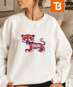 1955 Clemson Tigers Artwork Unisex Varsity Color-Block Sweatshirt