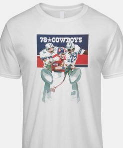 1978 Dallas Cowboys Super Bowl Artwork Iconic T-shirt