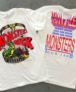1988 Van Halen Monsters Of Rock Tour T-Shirt 1988 Van Halen Monsters Of Rock Tour T-Shirt