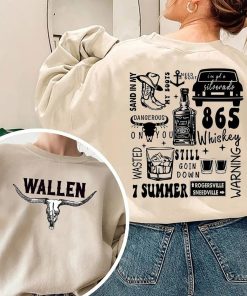 2 Sides Vintage Wallen Western Cowboy One Night At A Time Sweatshirt