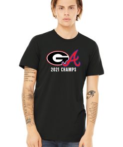 2021 Champions UGA Bulldogs Braves T-Shirt 2021 Champions UGA Bulldogs Braves T-Shirt
