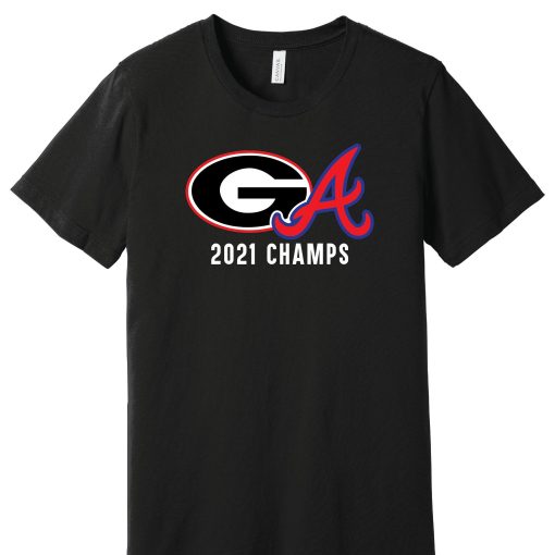 2021 Champions UGA Bulldogs Braves T-Shirt