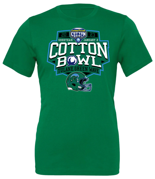 2023 Cotton Bowl Champions Tulane T-shirt