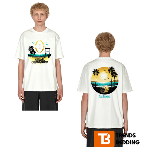 2023 National Championship Game College Football Playoff Beach T-Shirt