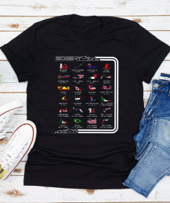 2023 Season Calendar Formula 1 T-Shirt