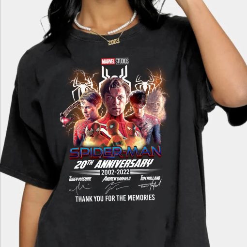 20th Anniversary Three Spiderman T-Shirt