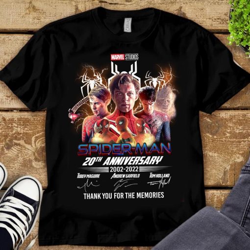 20th Anniversary Three Spiderman T-Shirt