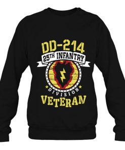 25Th Infantry Division Patch Tropic Lightning Dd-214 Veteran Shirt
