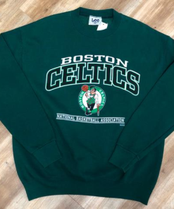 90s Boston Celtics Basketball Vintage Style Crewneck Sweatshirt