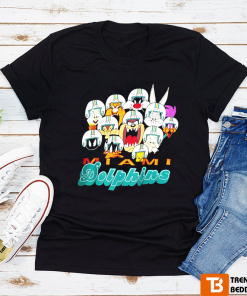 90s Looney Tunes X Miami Dolphins Football T-shirt