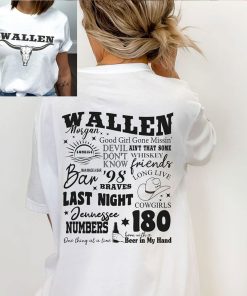 98 Braves Morgan Wallen Tour 2023 Shirt