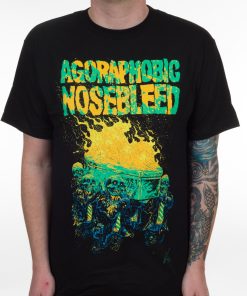 Agoraphobic Nosebleed Burning Coffin T-Shirt