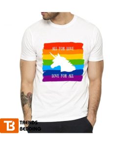 All For Love LGBT Pride Valentine T-shirt