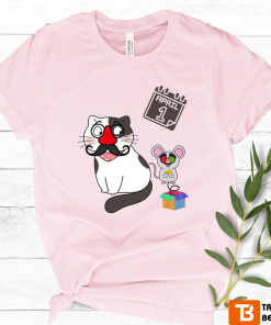 April Fool Cat Moms And Dads Funny Unisex T-shirt