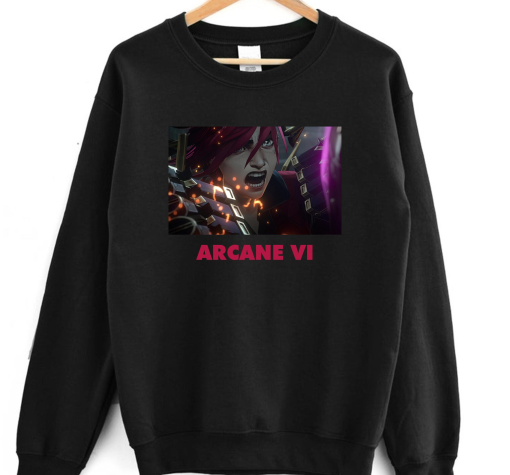 Arcane Jinx Vi League Of Legends Shirt