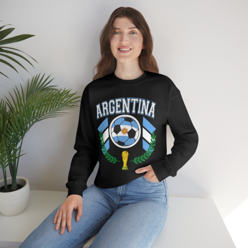 Argentina World Cup Soccer Heavy Blend Crewneck Sweatshirt