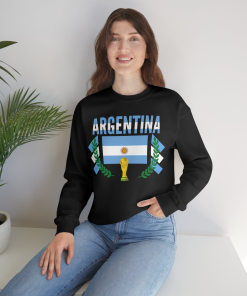 Argentina World Cup Soccer Unisex Heavy Blend Crewneck Sweatshirt