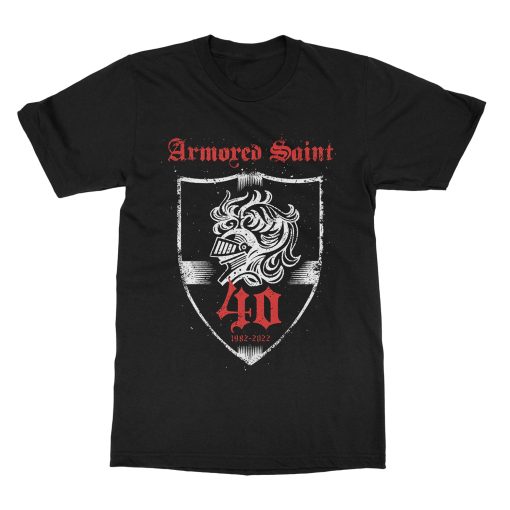 Armored Saint 40th Anniversary Tour (White Shield) T-Shirt