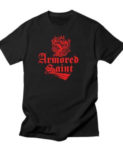 Armored Saint Red Helmet Logo T-Shirt