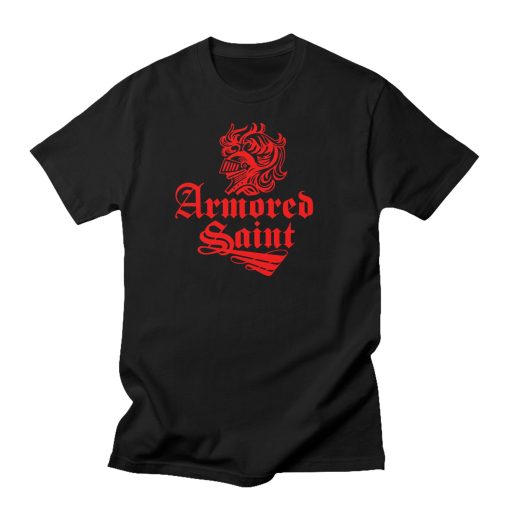 Armored Saint Red Helmet Logo T-Shirt