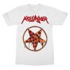 Axeslasher Pizzagram Tee – White Limited Edition T-Shirt