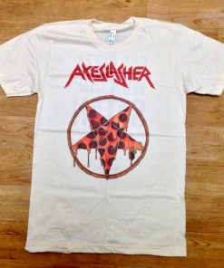 Axeslasher Pizzagram Tee – White Limited Edition T-Shirt