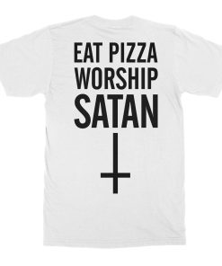 Axeslasher Pizzagram Tee - White Limited Edition T-Shirt 2 Axeslasher Pizzagram Tee White Limited Edition T Shirt 3