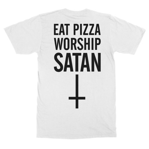 Axeslasher Pizzagram Tee – White Limited Edition T-Shirt