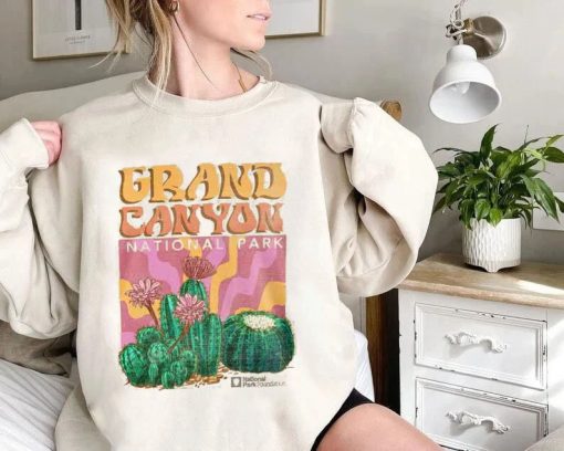 Bad Bunny Grand Canyon National Parks Psychedelic Cacti T Shirt