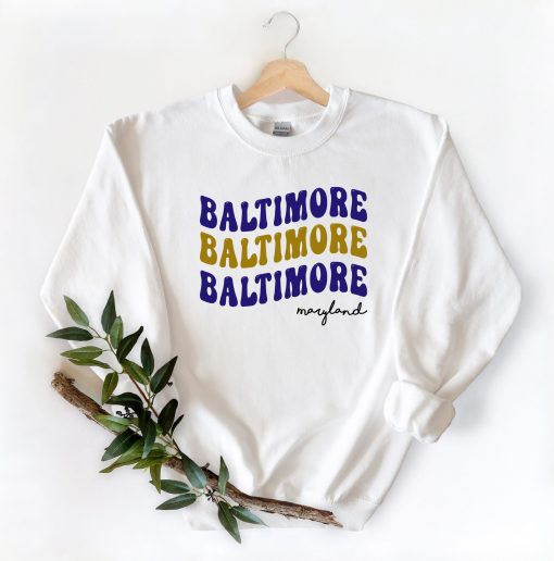 Baltimore Crewneck Sweatshirt For Real Fans