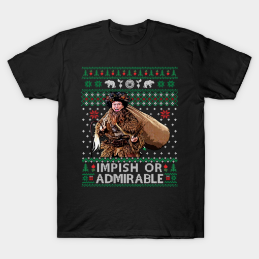 Belsnickle Impish Or Admirable The Office TV Show Ugly Christmas T Shirt