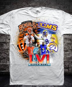 Bengals Rams 2022 Super Bowl Shirts