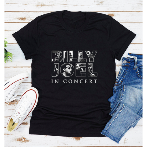 Billy Joel In Concert Classic Rock Music Legend T-shirt