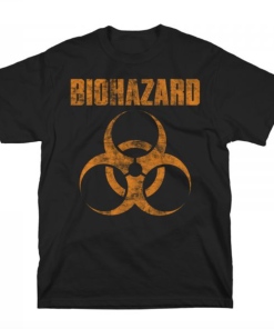 Biohazard Distressed Logo T-Shirt