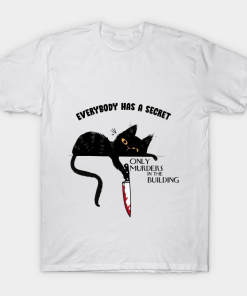 Black Cat Only Murders In The Building Funny T-Shirt