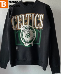 Boston Celtics Basketball Logo Vintage Style Crewneck Sweatshirt 1990s