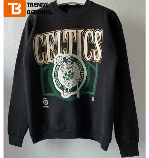 Boston Celtics Basketball Logo Vintage Style Crewneck Sweatshirt 1990s