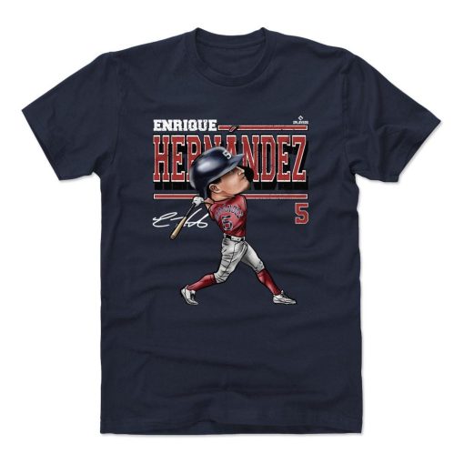 Boston Red Sox Baseball Kike Hernandez Men’s Cotton T-Shirt