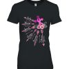 Breast Cancer Awareness Month Costume Christian Cross Gift Woman Shirt