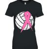 Breast Cancer Pink Ribbon Volleyball Awareness Costume Shirt
