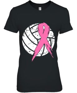 Breast Cancer Pink Ribbon Volleyball Awareness Costume Shirt
