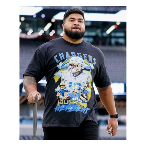 Breiden Fehoko Justin Herbert Chargers Football T-Shirt