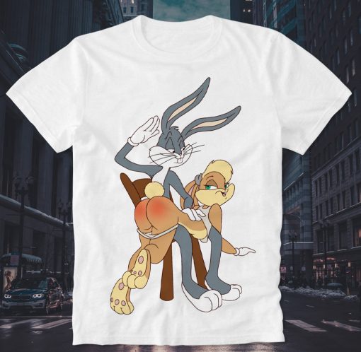Bugs Bunny Spanks Lola Fun Funny Joke Cult Dope Swag Skate Skater Thrasher T-Shirt