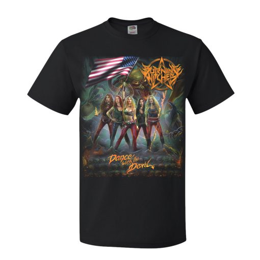 Burning Witches Dance With The Devil T-Shirt