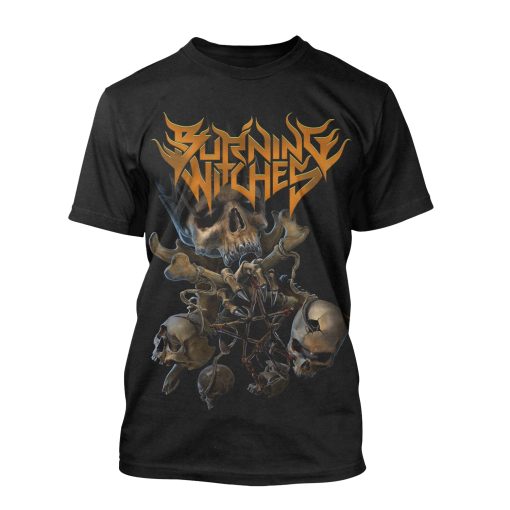 Burning Witches Skull King T-Shirt