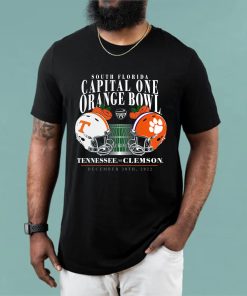 Capital One Orange Bowl Champs Tennessee Volunteers Vs Clemson Tigers Tee Capital One Orange Bowl Champs Tennessee Volunteers Vs Clemson Tigers Tee